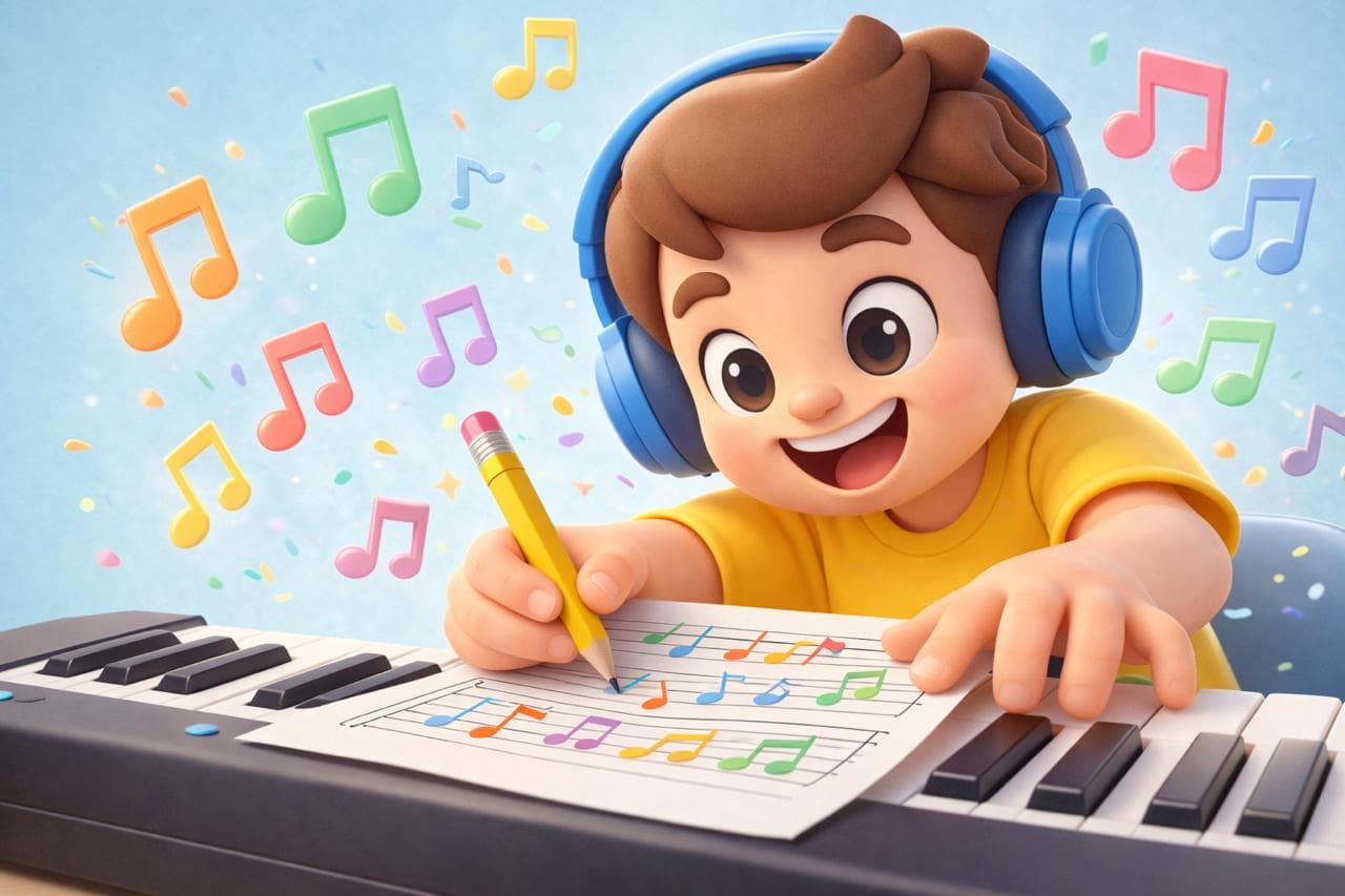 그저 따라하던 아이가
자신만의 음악을 만드는 아이로